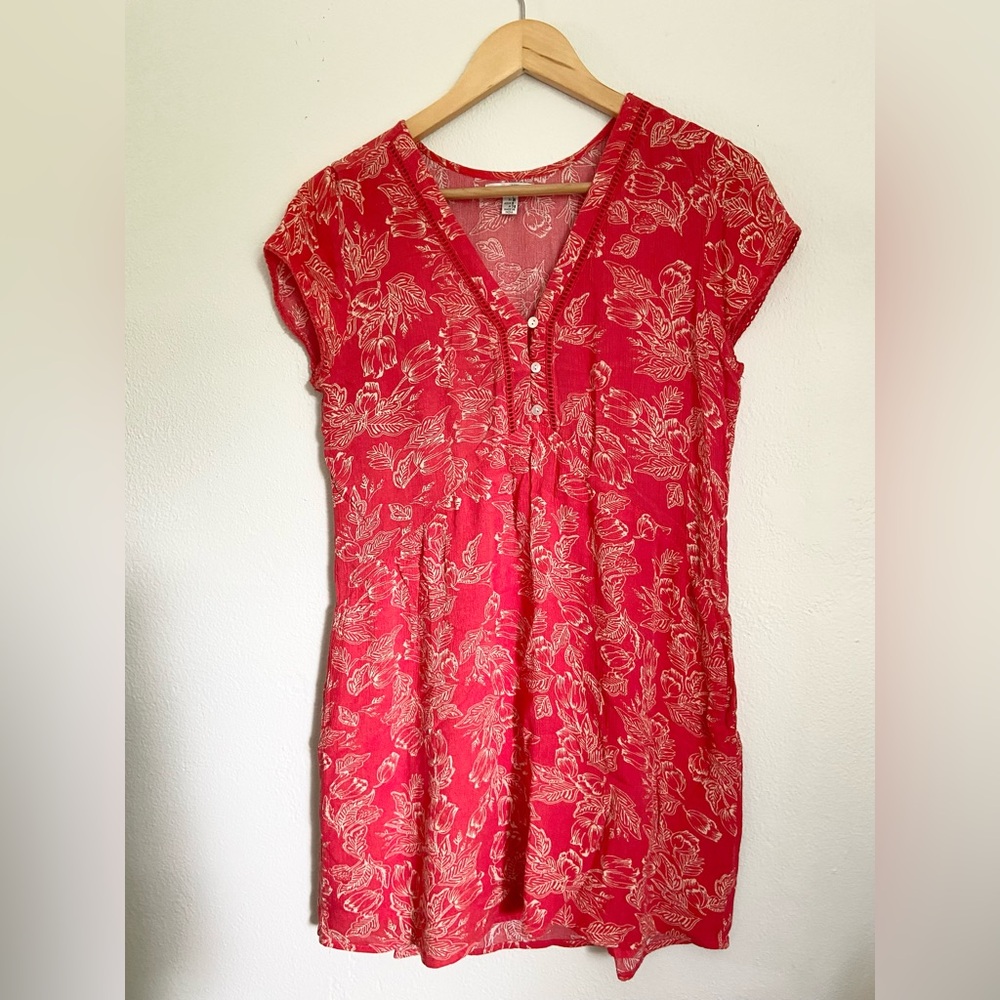 Flowy Beach Dress - Coral - Women’s Size S